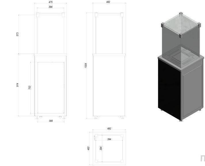 Газовый нагреватель Kratki PATIO/M/G31/37Mbar/B, белое стекло, с ручным управлением Газовый нагреватель Kratki PATIO/M/G31/37Mbar/B, белое стекло, с ручным управлением