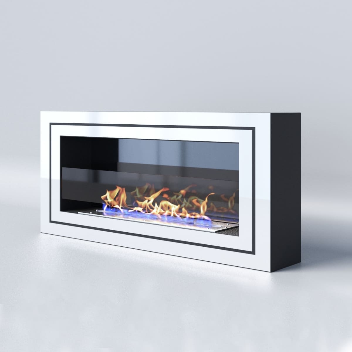 Биокамин "Русский огонь" Стенли 900N настенный с декоративным стеклом (стемалитом) по цене 42 650 руб.