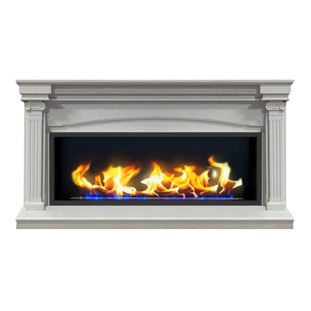 Биокамин в линейном портале "Русский огонь" Николь с защитным и декоративным стеклом по цене 113 450 руб.