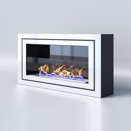 Биокамин "Русский огонь" Стенли 800N настенный с защитным и декоративным стеклом