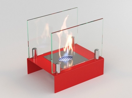 Настольный биокамин Lux Fire "Арлекино" S Красный по цене 8 833 руб.