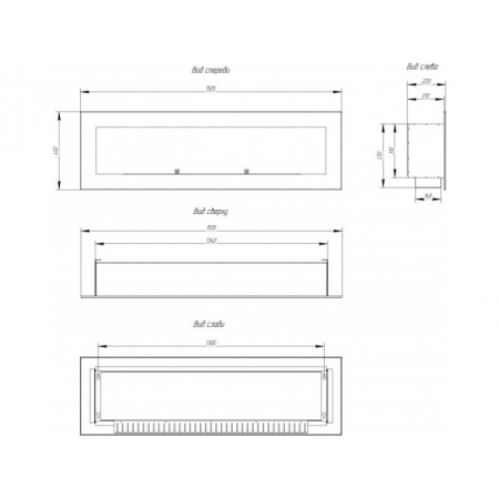 Биокамин Window 1000 Арома black по цене 46 700 руб.