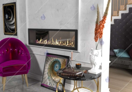 Встраиваемый сквозной очаг 1500 SappFire по цене 68 200 руб.