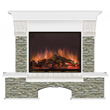 Бостон Грот однотонный (белый)+Arte 23 Бостон Грот однотонный (белый)+Arte 23